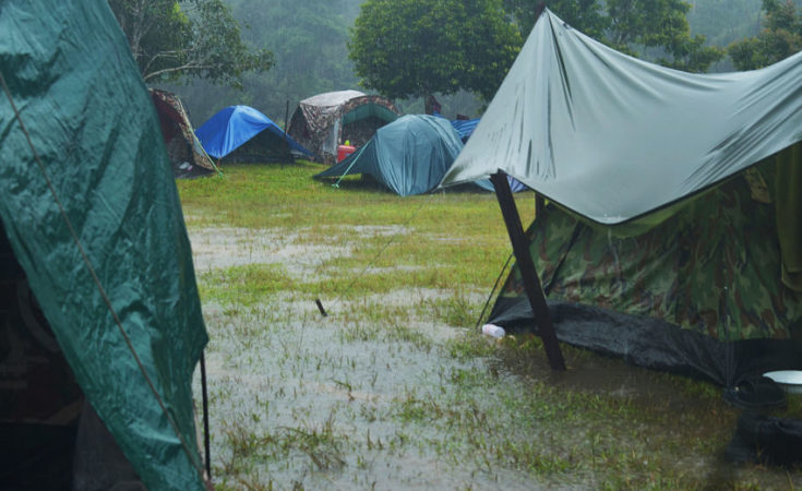 Camping-regen